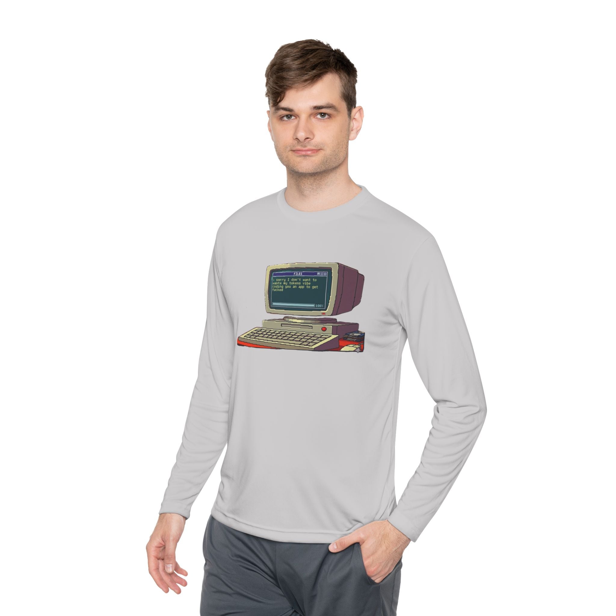 Vibe Coding Funny Long Sleeve Tee —