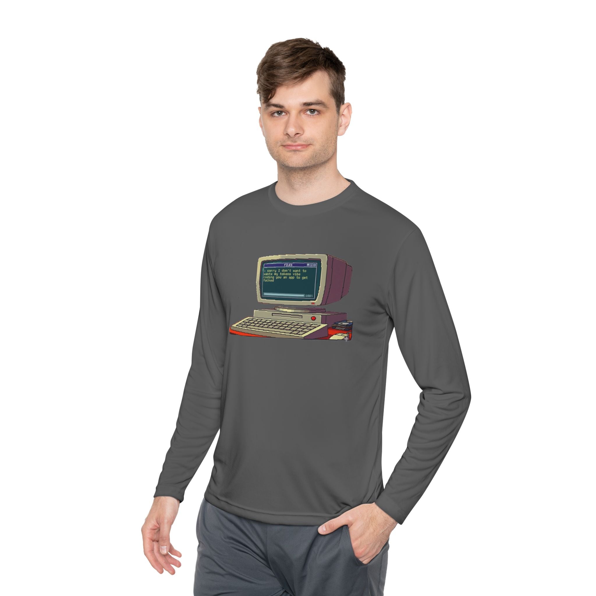 Vibe Coding Funny Long Sleeve Tee —