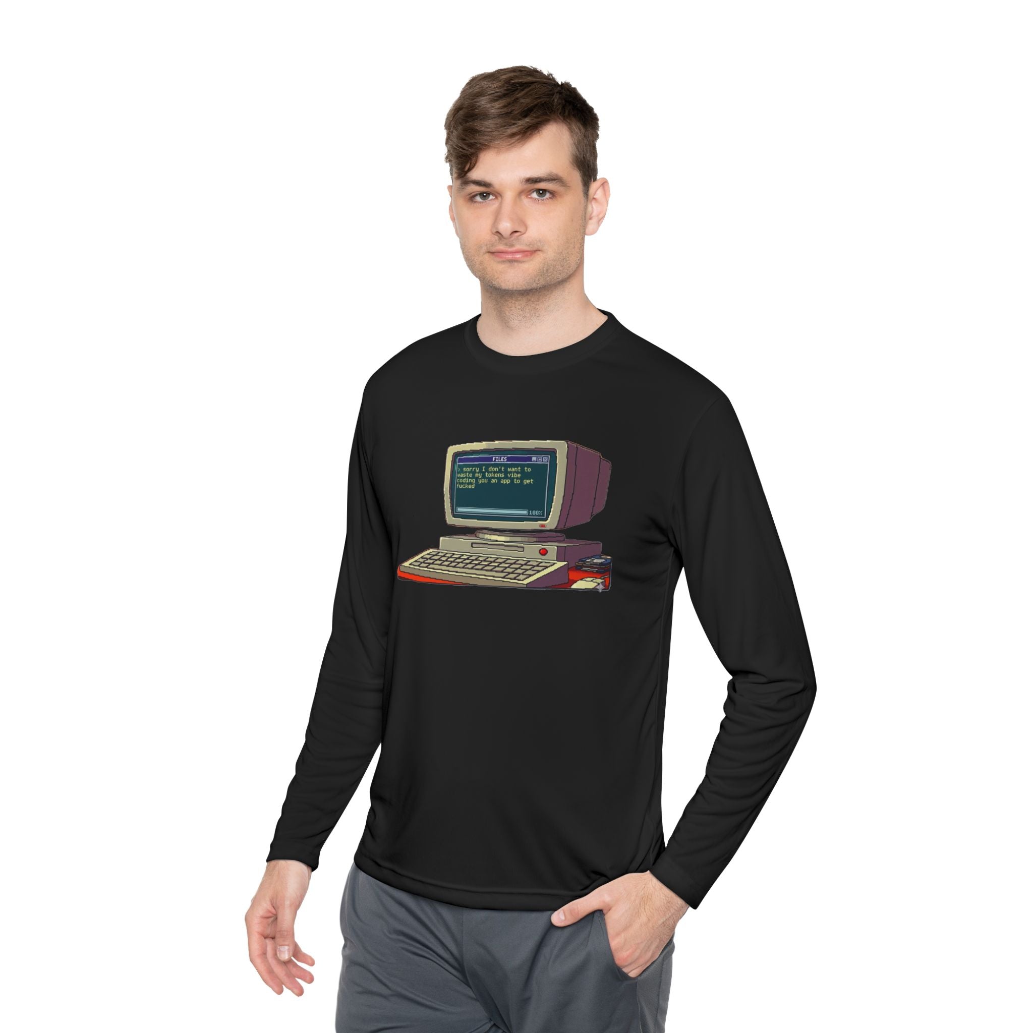 Vibe Coding Funny Long Sleeve Tee —