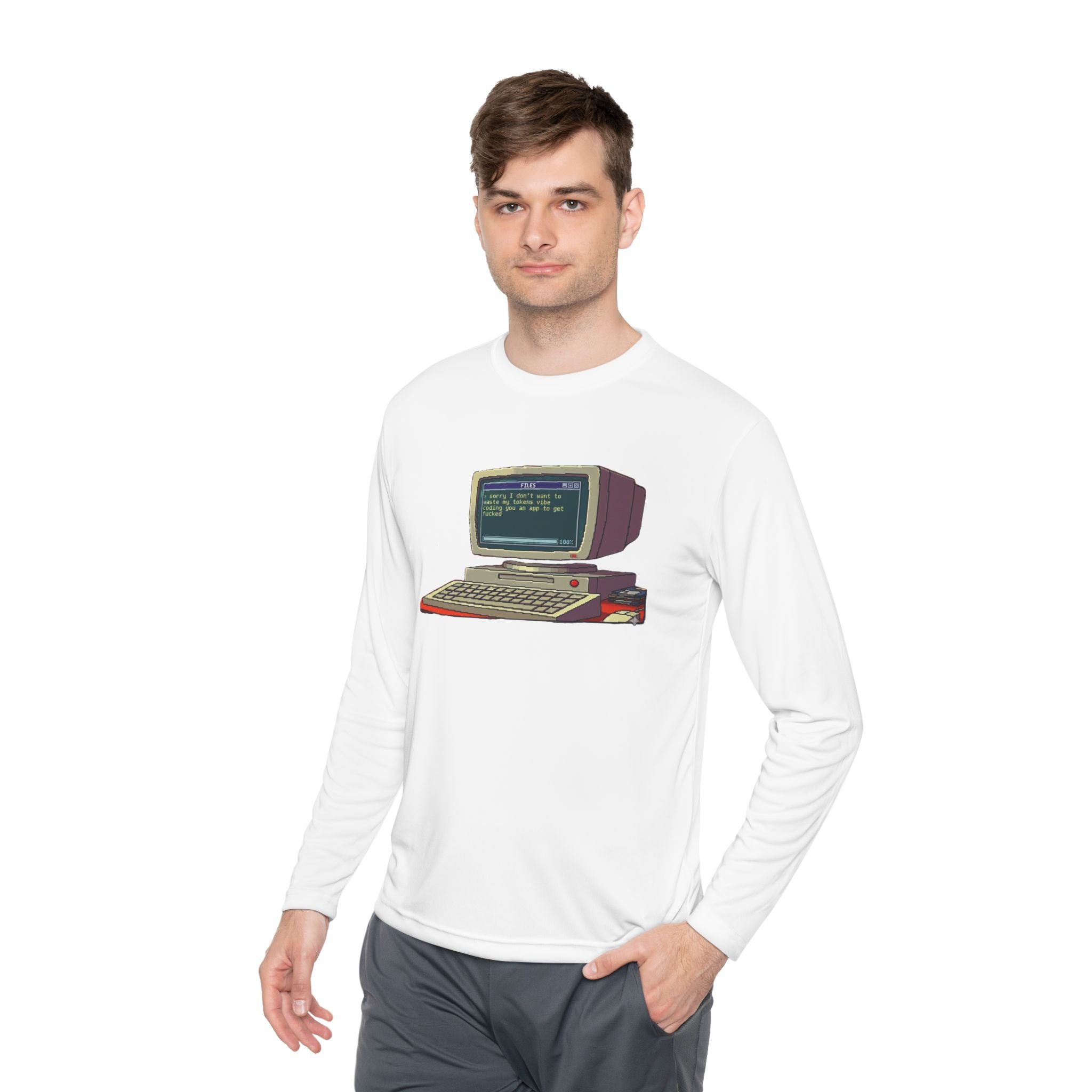 Vibe Coding Funny Long Sleeve Tee —