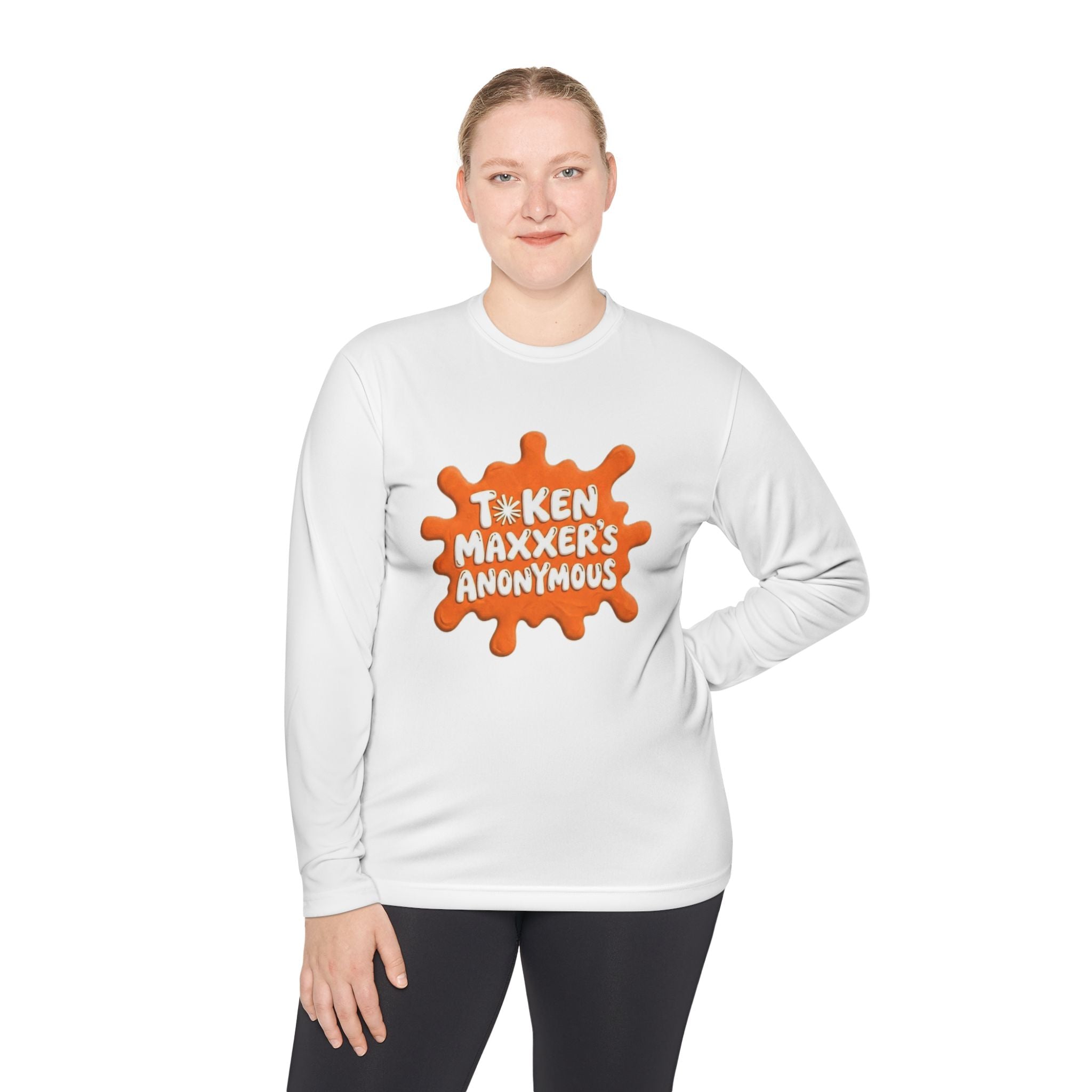 Long Sleeve Tee — "Token Maxxer’s Anonymous" Claude